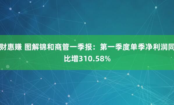 财惠赚 图解锦和商管一季报：第一季度单季净利润同比增310.58%