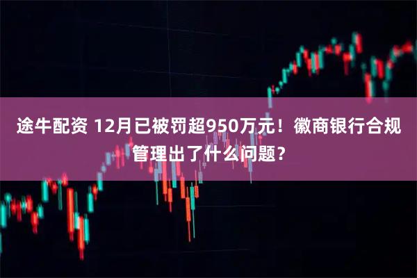 途牛配资 12月已被罚超950万元！徽商银行合规管理出了什么问题？